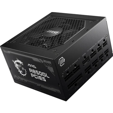 MSI MAG A850GL PCIE5 850W 80+ Gold PCIe5.0 Tam Modüler Siyah Güç