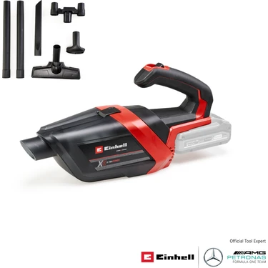 Einhell Akülü El Süpürgesi TE-HV 18/06 Li-Solo Power X-Change (18V, 72 mbar emiş gücü, dar alan