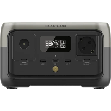 EcoFlow - RIVER 2 Taşınabilir Güç Kaynağı-  256Wh  Kapasite, 300W (X-Boost 600W)