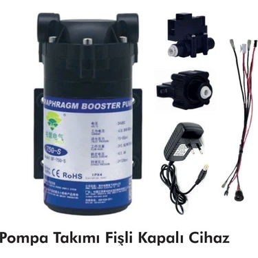 Evora Fişli Kapalı Cihaz Su Arıtma Cihazı Pompa