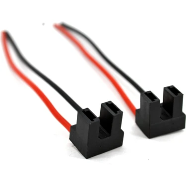 Adam 2 Adet H7 Ampul Duy Far Fişi 1.5mm Kablolu Soket