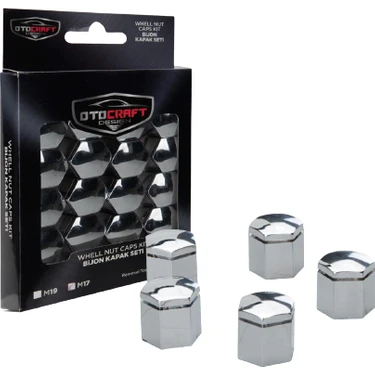 Otocraft Bijon Kapağı 19 mm Krom 20