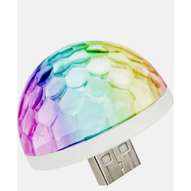 Hes Group USB Disko Topu Sese Duyarlı Renkli Işıklı LED