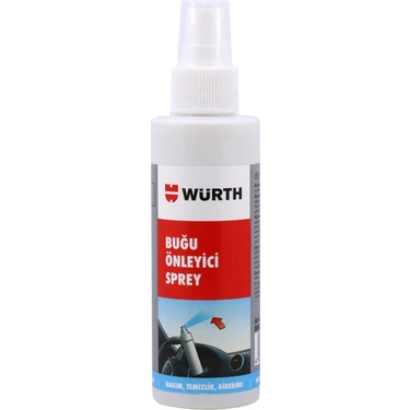 Würth Buğu Önleyici Sprey 150 ml Transparan Özellikli Araç Camları İçin Net Görüş