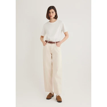 Mavi Leila Mavi Premium Krem Jean Pantolon