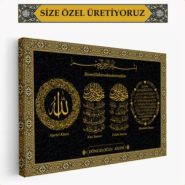 Arkeot Adınıza Ailenize işyerinize Sevdiklerinize Özel Üretim islami Duvar Tablosu -  islami Dini