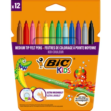 Bic Kids Kid Couleur Keçeli Boya Kalemi 12