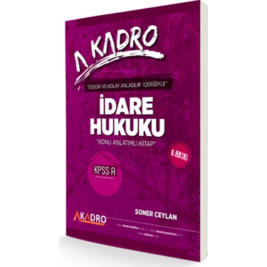 İdare Hukuku 6. Baskı -2021 - Soner