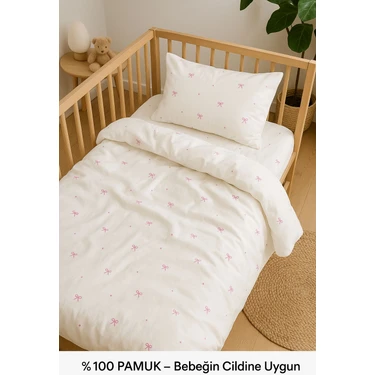 Uçkan Home %100 Pamuk Bebek Nevresim Seti Cilt