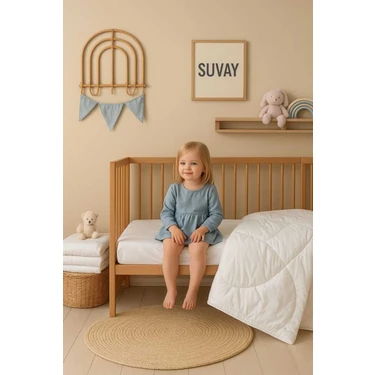 Bebek Yorganı – Çocuk Yorgan Seti - Yumuşak & Nefes Alabilir – 100 x 150 cm - Baby Shower