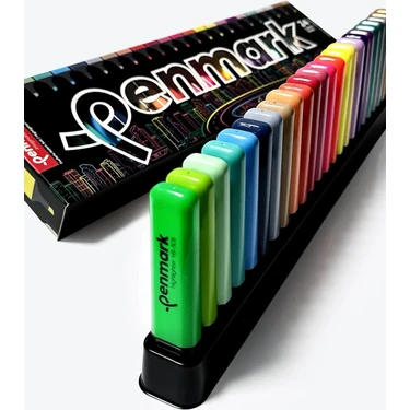 Penmark 24 Renk Standlı Fosforlu Kalem