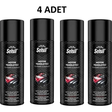 4 Adet Selsil Susuz Motor Temizleme Spreyi
