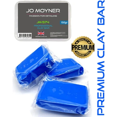 Jo Moyner Clay Bar Kil Hamuru Boya Metal Cam Yüzey Temizleme Kil Hamuru Premium Medium Blue