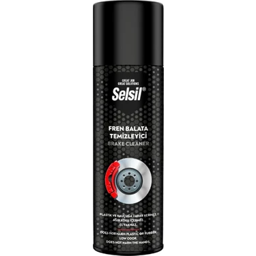 Selsil Fren Balata Temizleyici Sprey 500 ml (4801) Araçlar İçin Plastik ve Kauçuğa Zarar Vermeyen