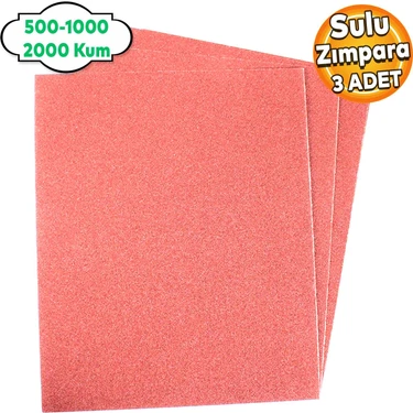 Far Temizleme Ince Kalın Kum Kağıt El Su Zımparası Kağıdı Araç Oto Parlatma Seti 500-1000-2000 Kum