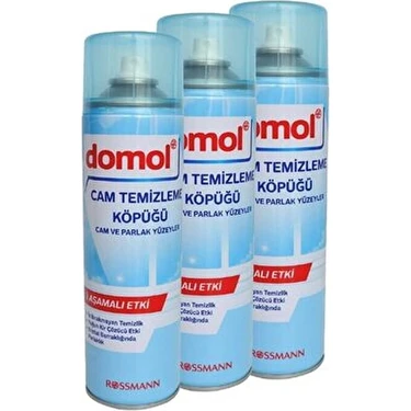 Domol Cam ve Parlak Yüzeyler Için Cam Temizleme Köpüğü 500 ml X3