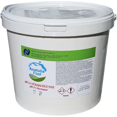 Anatolia Pool Yüzme Havuzu Ph (+) Yükseltici Toz 10 Kg. (Ph +