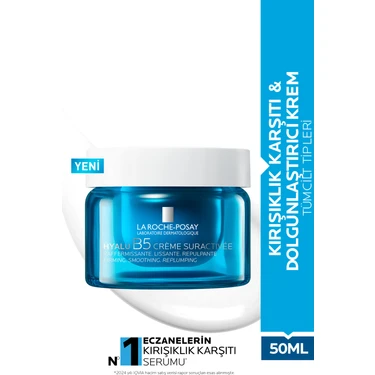 La Roche-Posay Hyalu Kırışıklık Karşıtı Dolgunlaştırıcı Krem 50ml Tüm Cilt Tipleri İçin