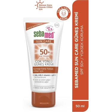 Genel Sun Care 50 Spf Hassas Ciltler Için Çok Yönlü Güneş Kremi 75