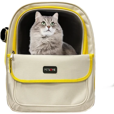 Pet Love Hava Kanallı Cepli Kedi ve Köpek El ve Sırt Taşıma