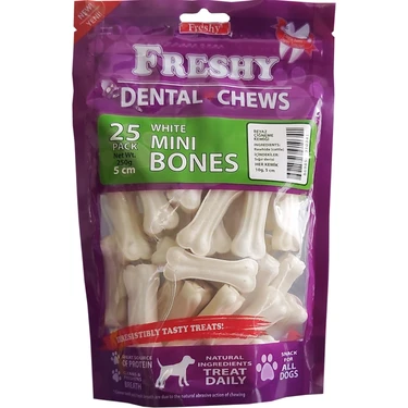 Freshy Dental Pres Köpek Çiğneme Kemiği - 5 cm - 25'li