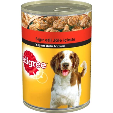 Pedigree Sığır Etli Köpek Konservesi 400 g x 12