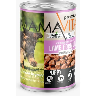 Mamavita Kuzu Etli Yavru Köpek Maması 400gr 24