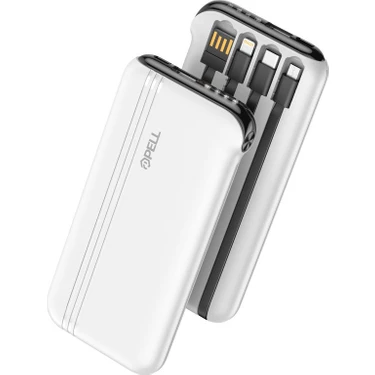 Pell F10 10.000 mAh Beyaz Taşınabilir Powerbank USB Type-C IP Micro Bağlantı