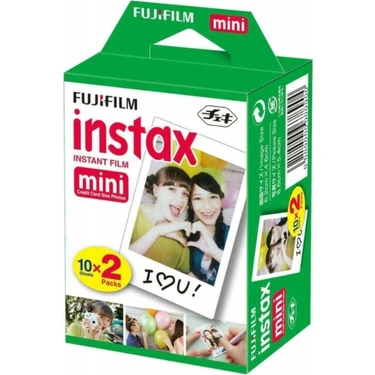 Fujifilm Instax Mini Premium Kağıt Tipi 20'li Film 10x2 Adet Hızlı ve Kolay Fotoğraf