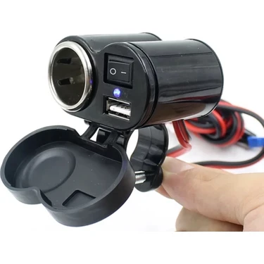Autoline Motosiklet Çakmaklık/usb Şarj Soketi