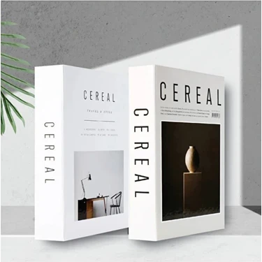 2'li Cereal Vazo & Masa Dekoratif Kitap