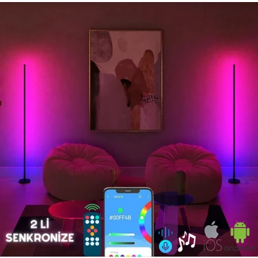 Neeko Magic Pro Stick Sese Duyarlı Telefon ve Kumanda Oda Aydınlatma Sistemi Pro Model 2 Li