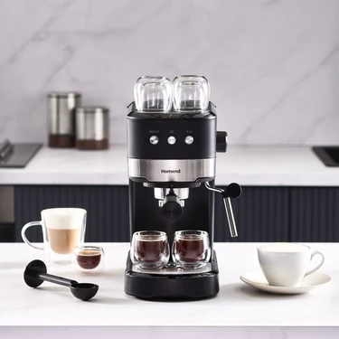 Homend Coffeebreak 5011H Süt Köpürtücülü, 15 Bar Basınçlı Espresso Makinesi 1100W