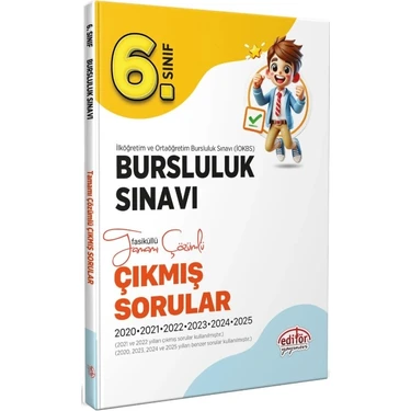Editör Yayınları 6. Sınıf Bursluluk Sınavı Tamamı Çözümlü Çıkmış