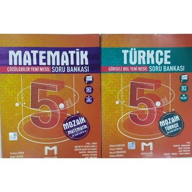 Mozaik Yayınları 5. Sınıf Matematik - Türkçe Soru