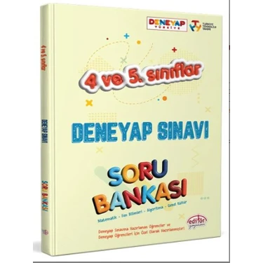 Editör Yayınları 4 – 5. Sınıf Deneyap Sınavı Soru