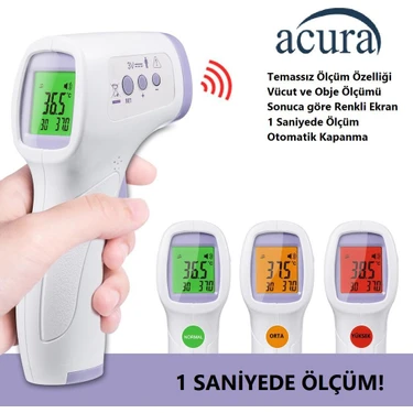 Acura AC-9270 Temassız Kızılötesi Ölçüm Modeli Renkli Ekranlı Kullanım için Ergonomik
