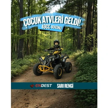 Enbest 49 cc Benzinli Çocuk Atv 4-12 Yaş -