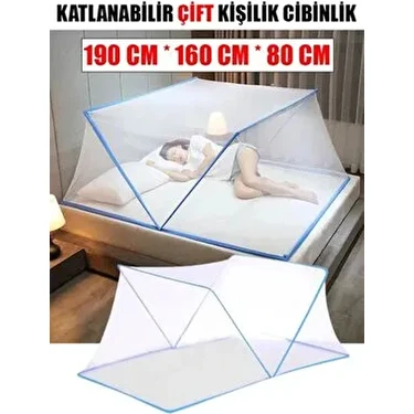 Cmt Çift Kişilik Cibinlik Kolay Kurulum ve Taşınabilir Özellikler ile 190x160x80