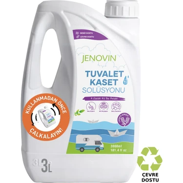 Jenovin Karavan Tekne Yat Tuvalet Wc Kaset Atık kimyasalı Lavanta Kokulu 3
