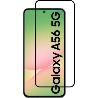 Samsung Galaxy A56 Kırılmaz Cam Tam Ekran Koruyucu 150CC Antistatik Büyük Kenar 9h Temperli