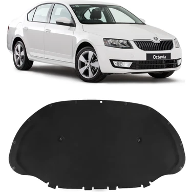 Gkl Skoda Octavia Motor Kaput Keçesi Klipsli 2013-2017