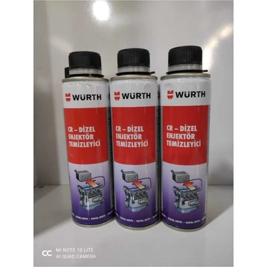 Würth Dizel Enjektör Temizleyici 300 ml Abarth Araçlar İçin Etkili Temizlik 3