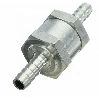 Çekvalf 6mm Mazot Benzin Akaryakıt Alüminyum Çek Valf 6mm Check Valve
