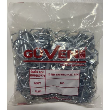 10 mm Güven Yaylı Pim (100