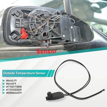 Peugeot 408, 508, Partner, 2008, 3008, 5008 Uyumlu Dış Sıcaklık Ayna Sensörü Oto Dış Isı