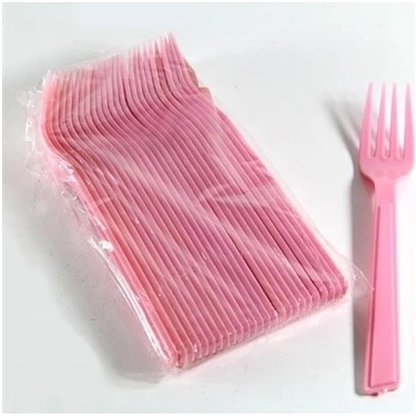 Dekorsende Plastik Çatal Pembe 25