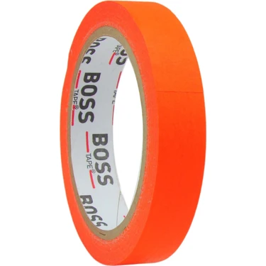 Boss Tape Turuncu Renkli Maskeleme Boya Bandı Kağıt
