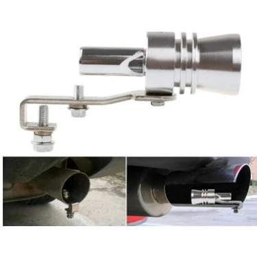 Caralp Üniversal Egzoz Islık Aparatı Egzoz Ucu Turbo Sesi Large 29 mm