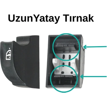 Alpha Auto Part Renault Scenic, Laguna, Fluence, Latitute için Cam Açma Düğme Kapağı-Geniş